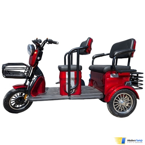 Электротрицикл Smart8 Bulbash Pro S Красный - Изображение