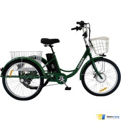 Трёхколёсный электровелосипед Smart8 Farmer Зеленый - Изображение