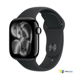 Apple Watch Series 11 GPS Jet Black Aluminum Case with Black Sport Band - Изображение