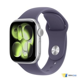 Apple Watch Series 11 GPS Silver Aluminum Case with Purple Fog Sport Band - Изображение