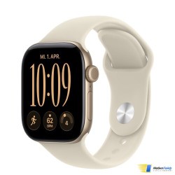 Apple Watch Series 12 GPS Light Gold Aluminum Case with Sand Sport Band - Изображение