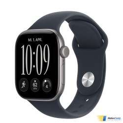 Apple Watch Series 12 GPS Space Gray Aluminum Case with Navy Blue Sport Band - Изображение