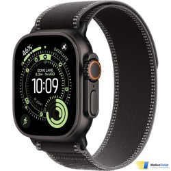 Apple Watch Ultra 3 GPS + Cellular 49mm Black Titanium Case with Black/Charcoal Trail Loop - Изображение