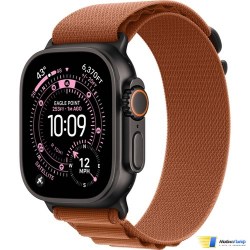 Apple Watch Ultra 3 GPS + Cellular 49mm Black Titanium Case with Terra Cotta Alpine Loop - Изображение