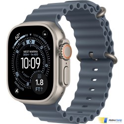 Apple Watch Ultra 3 GPS + Cellular 49mm Natural Titanium Case with Anchor Blue Ocean Band - Изображение