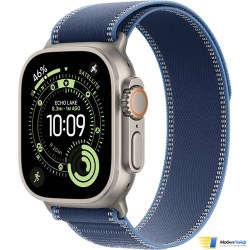 Apple Watch Ultra 3 GPS + Cellular 49mm Natural Titanium Case with Blue/Bright Blue Trail Loop - Изображение