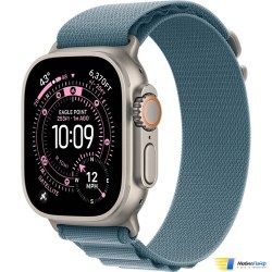 Apple Watch Ultra 3 GPS + Cellular 49mm Natural Titanium Case with Light Blue Alpine Loop - Изображение