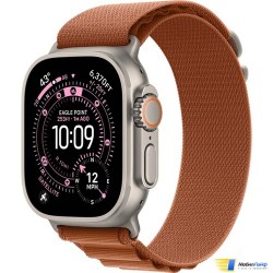 Apple Watch Ultra 3 GPS + Cellular 49mm Natural Titanium Case with Terra Cotta Alpine Loop - Изображение