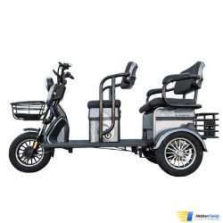 Электротрицикл Smart8 Bulbash Pro S Черный - Изображение