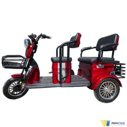Электротрицикл Smart8 Bulbash Pro S Красный - Изображение